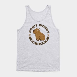 Don't Worry Be Capy Tank Top